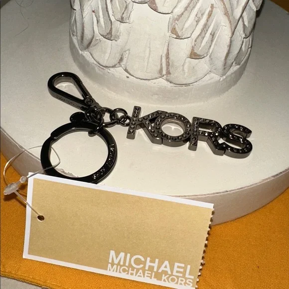 Michael Kors Black and Silver Key Charm - Picture 1 of 6